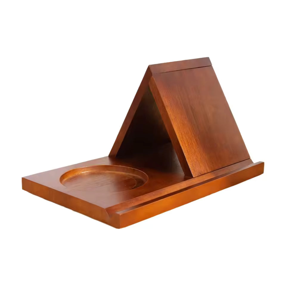 Soporte para libros y taza